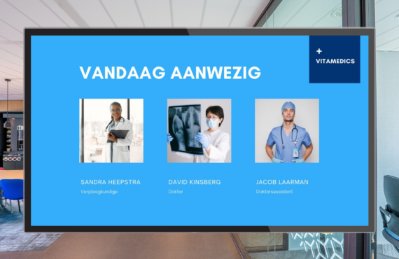 Wachtkamerscherm zorg